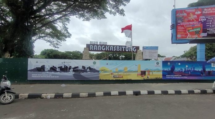 Dinas PUPR Optimis Revitalisasi Alun-Alun Rangkasbitung Rampung Akhir Desember 2025